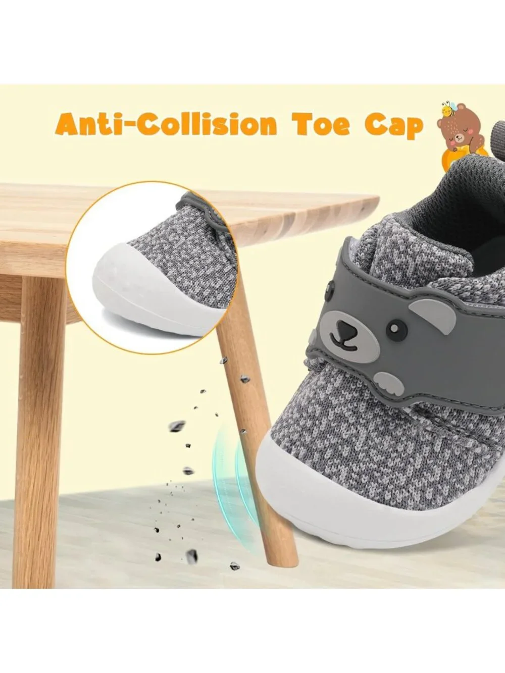 Breathable Infant Sneakers for Boys & Girls | Slip-On Toddler Walking Shoes